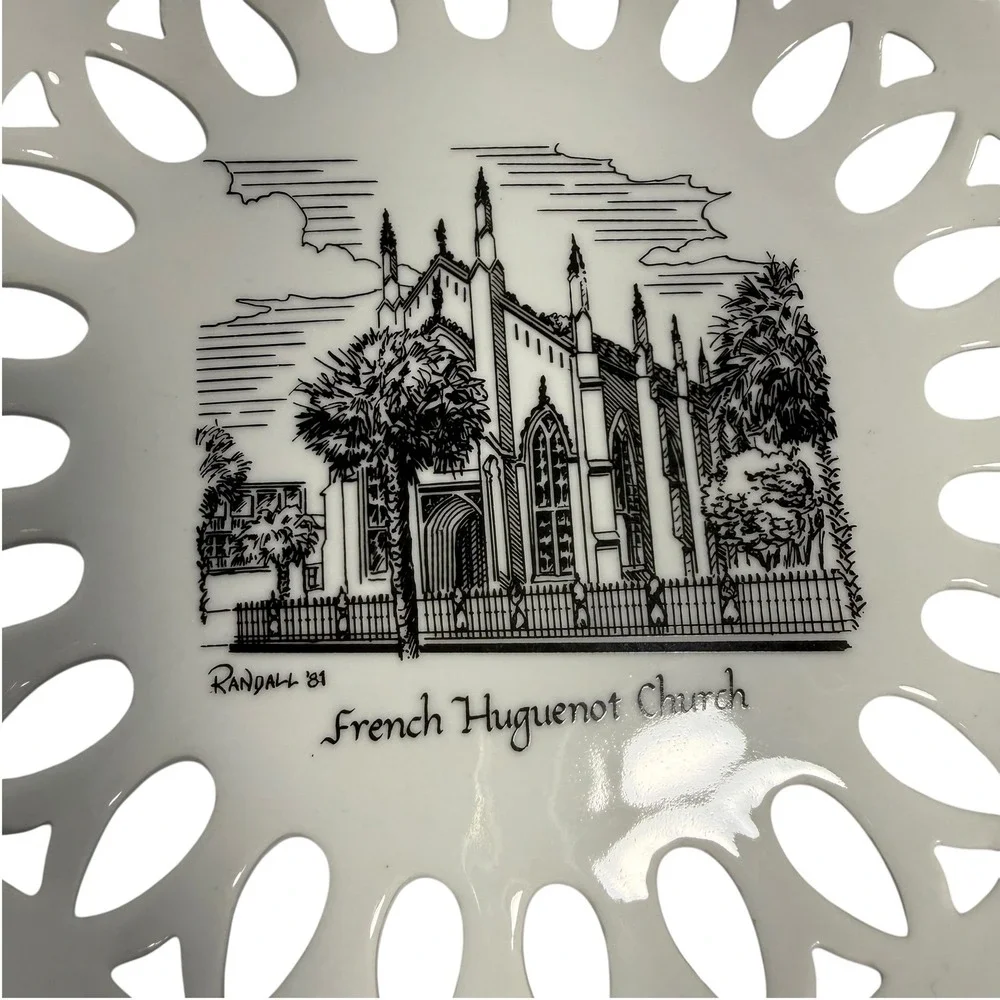 Vintage Christmas in Charleston SC Churches Collector Plates Set of 5 China Hall